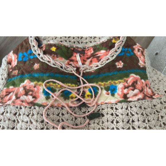 Free People knit crochet sweater size Large - Picture 4 of 7